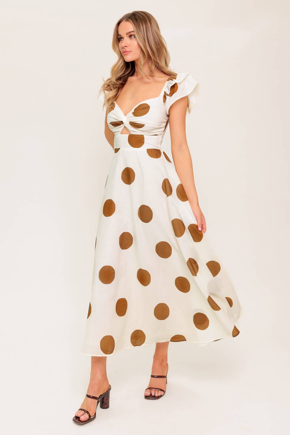 MOJITO MOOD WOVEN MIDI DRESS Flying Tomato